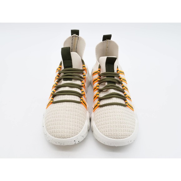 Yoki Calder Womens 10 Sneakers Beige Knit Lace Up Chunky Retro Fashion Shoes - Picture 6 of 10